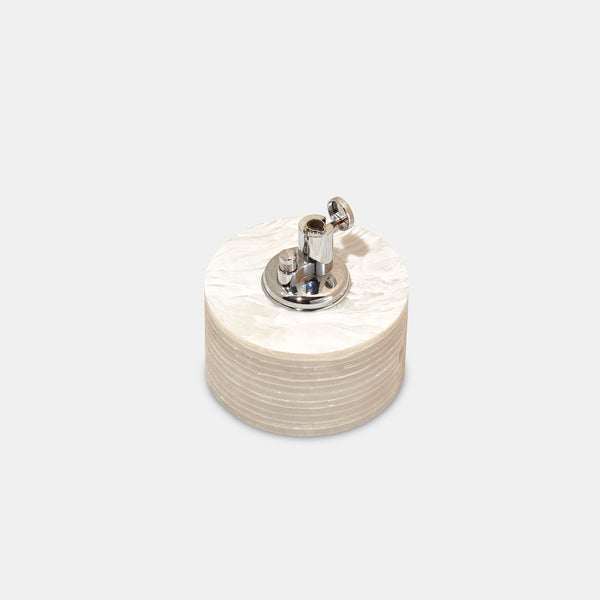 Edie Parker Tabletop Lighter In Alabaster Marble