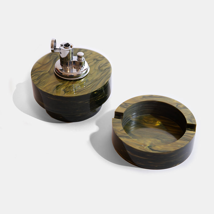 edie parker Tabletop Lighter in Olive Pearlescent