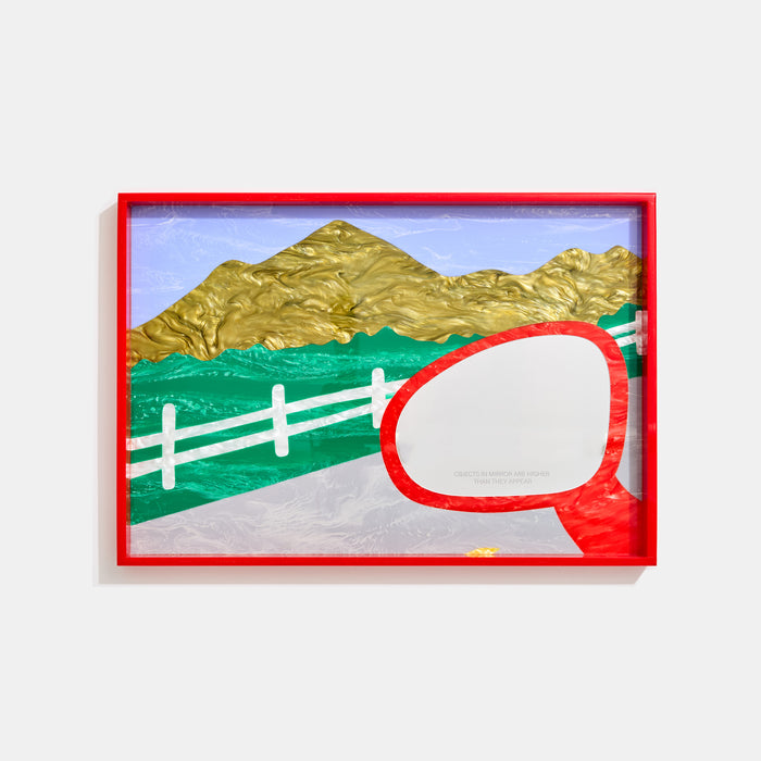 edie parker XL Side Mirror Tray in Highway