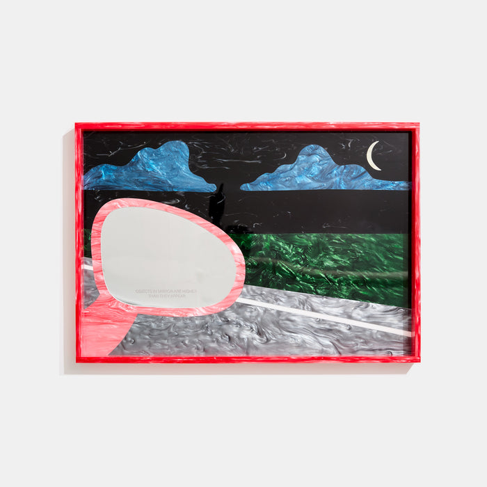 edie parker XL Side Mirror Tray in Night