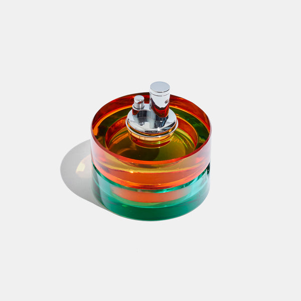 Edie Parker Glass Tabletop Lighter In Tropical Punch