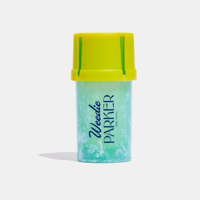 edie parker Grinder and Storage Case in Light Blue Marble