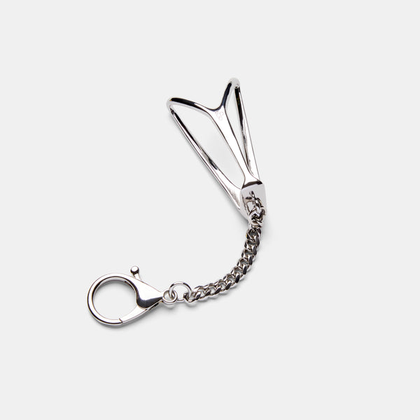 Edie Parker Lighter Cover Keychain In Banana Hammock