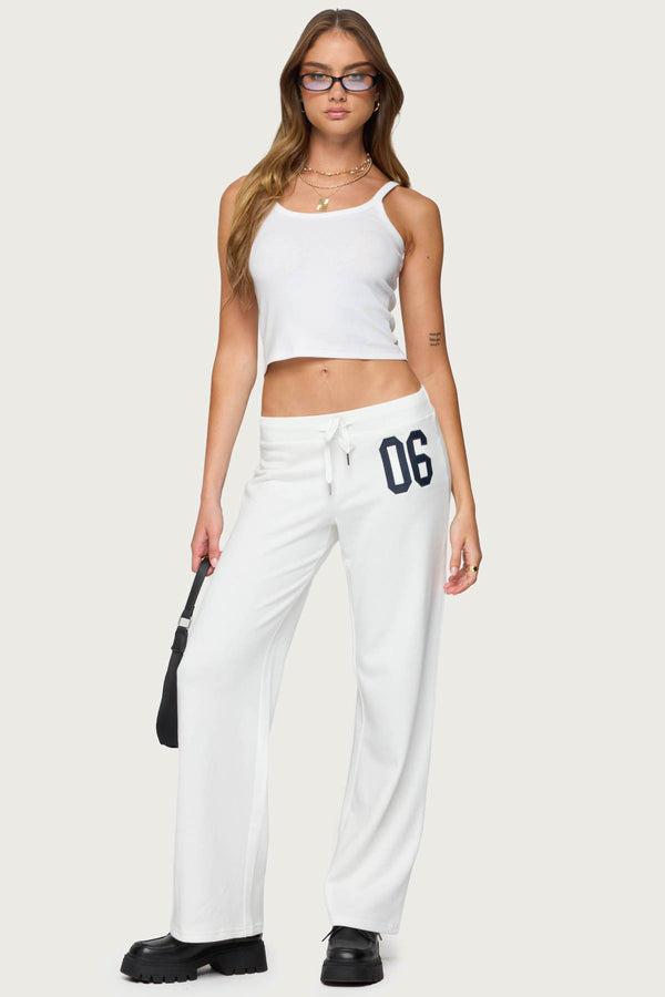 edikted 06 Sweatpants white