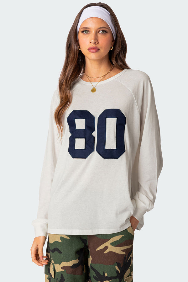edikted 80 Oversized T-Shirt white