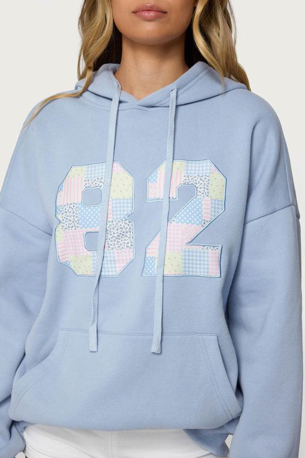 Edikted 82 Oversized Hoodie Light Blue