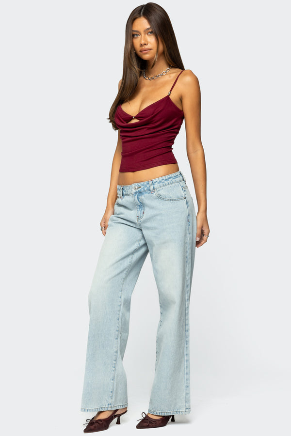 Edikted Ace Relaxed Jeans Blue