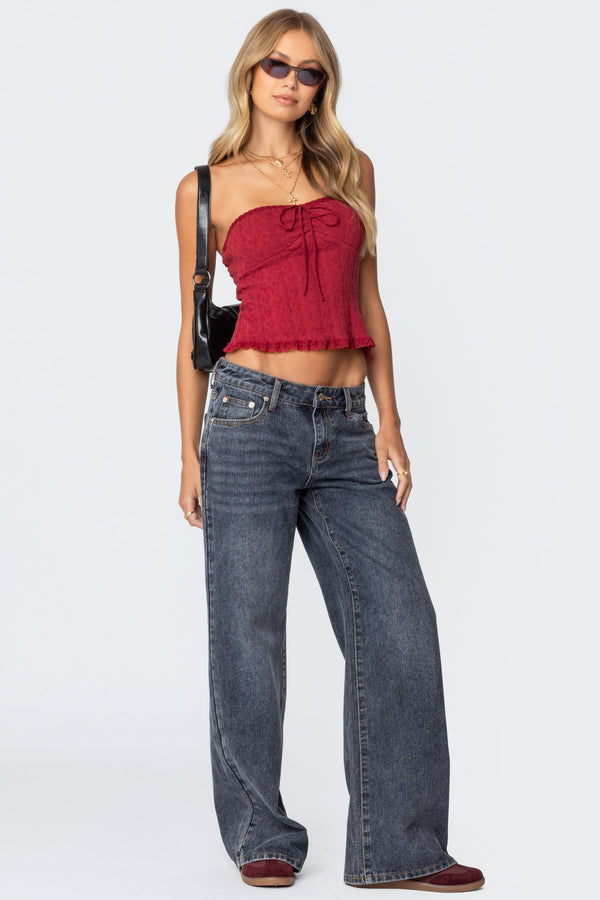 edikted Ace Relaxed Jeans dark blue