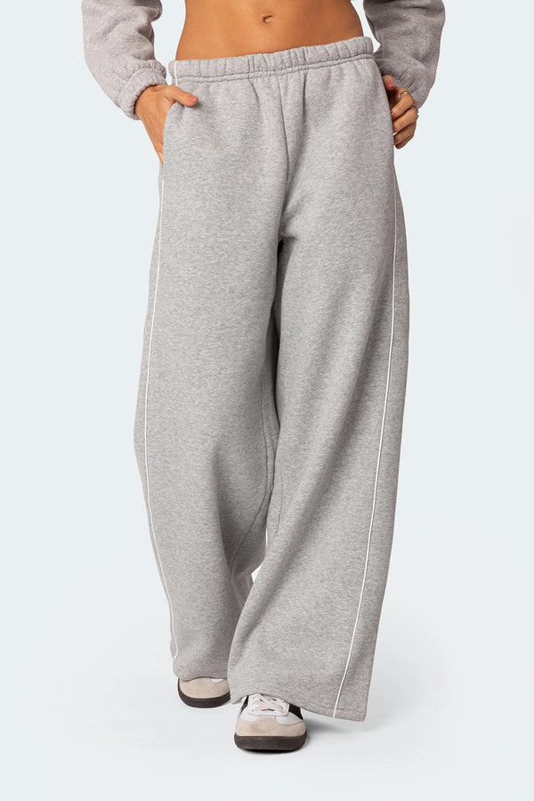 Edikted Autumn Sweatpants Gray Melange