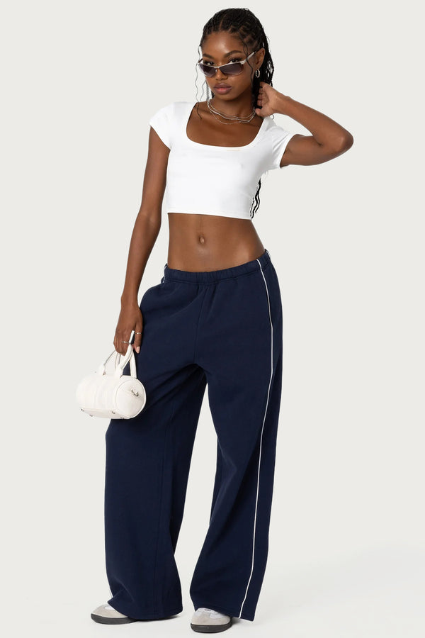edikted Autumn Sweatpants navy