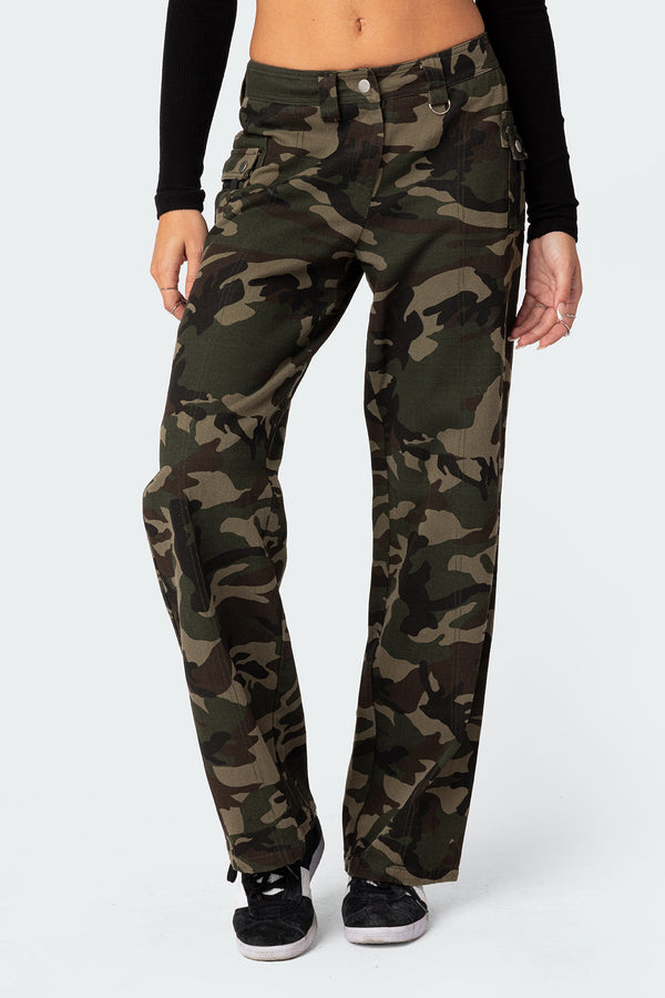 Edikted Aya Low-Rise Cargo Pants Mix