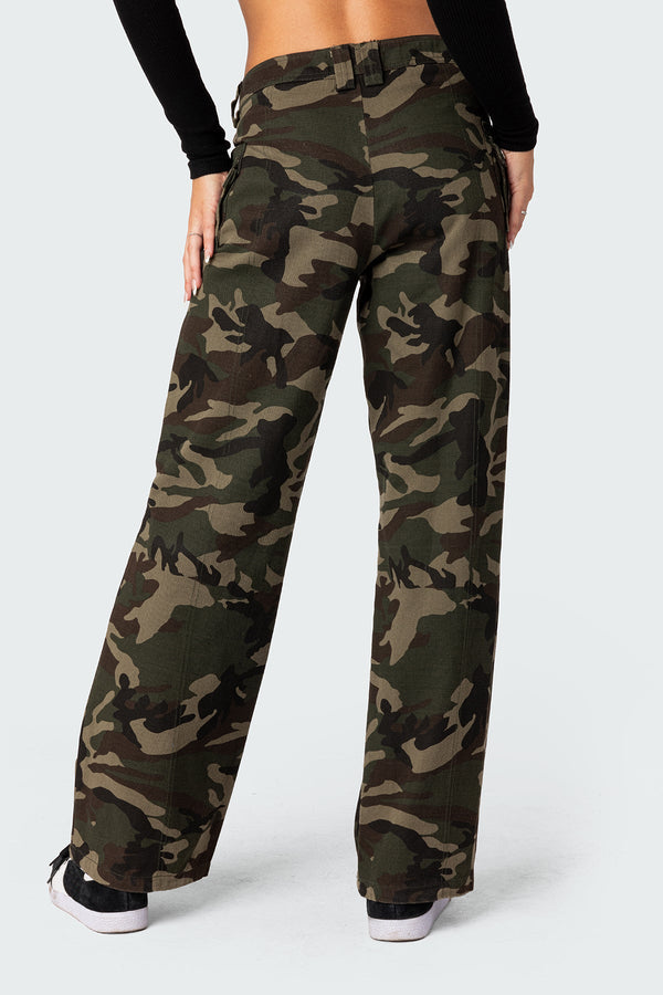 Edikted Aya Low-Rise Cargo Pants Mix