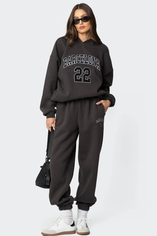 Edikted Barcelona Oversized Hoodie Dark Gray