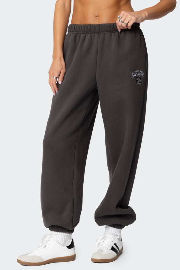Edikted Barcelona Oversized Sweatpants Dark Gray