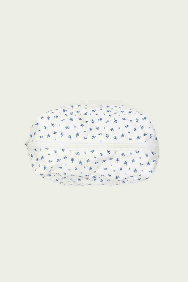 Edikted Bloomy Quilted Makeup Bag White