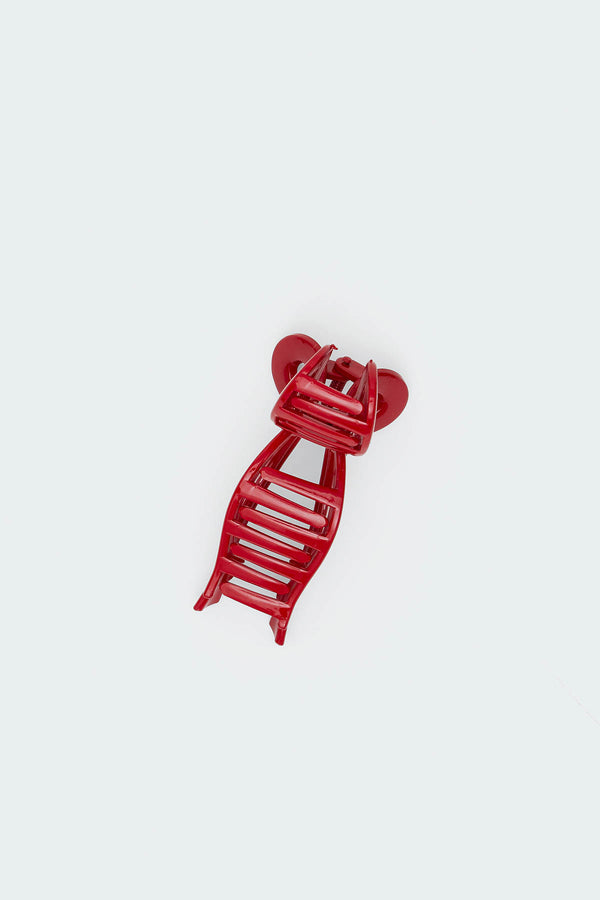 Edikted Bow Hair Clip Red