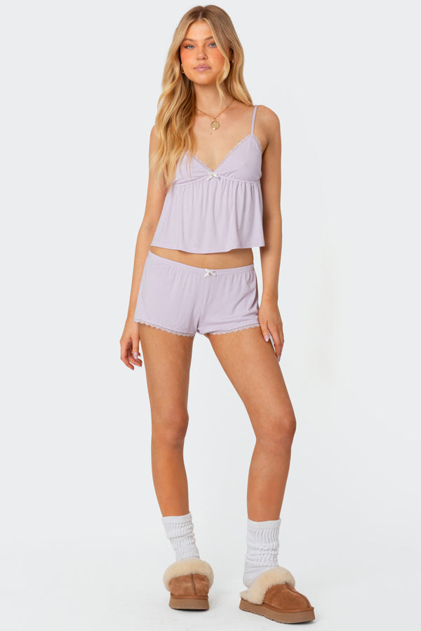 edikted Buffy Shorts lilac