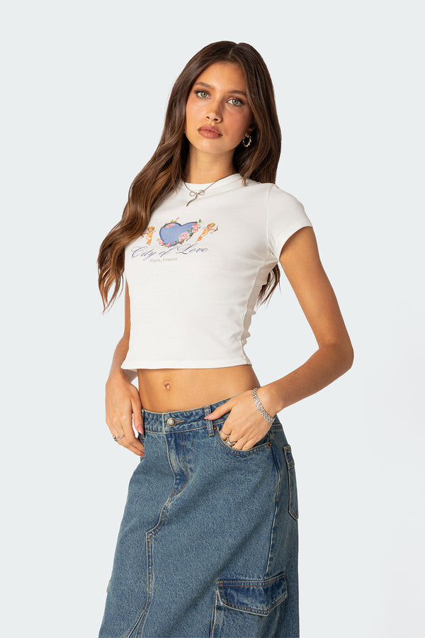 Edikted City Lovers T-Shirt White