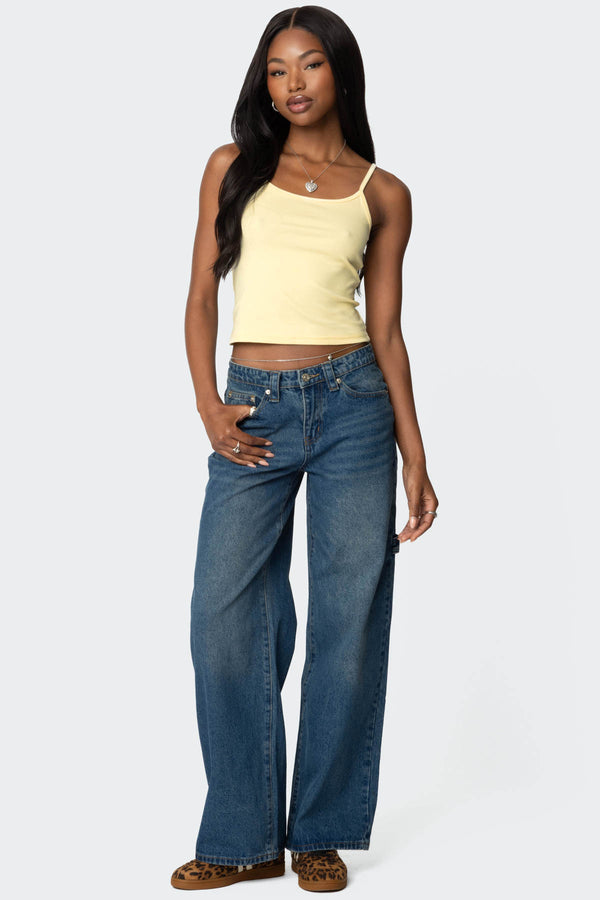 Edikted Deanna Tank Top Yellow