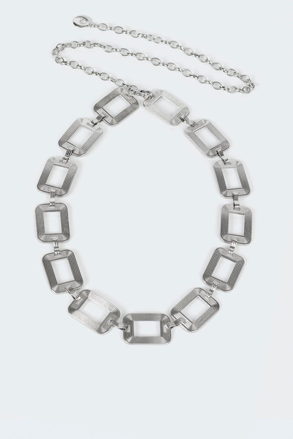 Edikted Disco Belt Silver