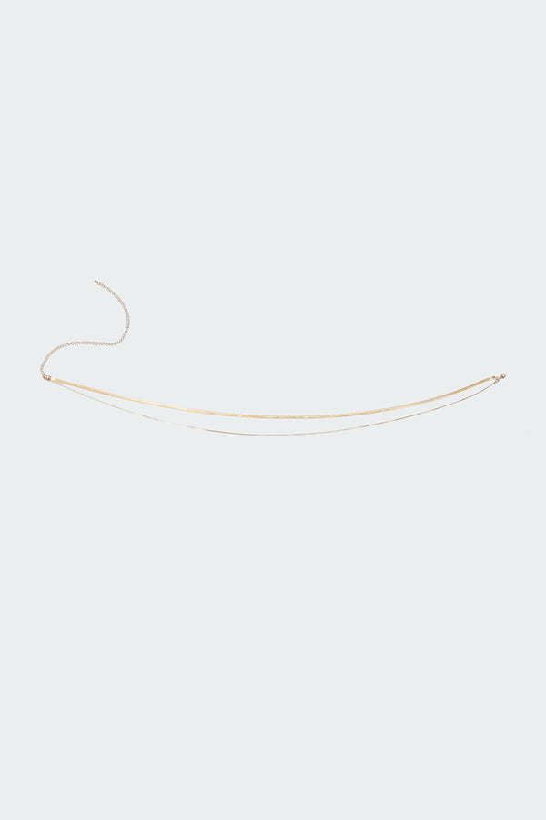 Edikted Double Belly Chain Gold
