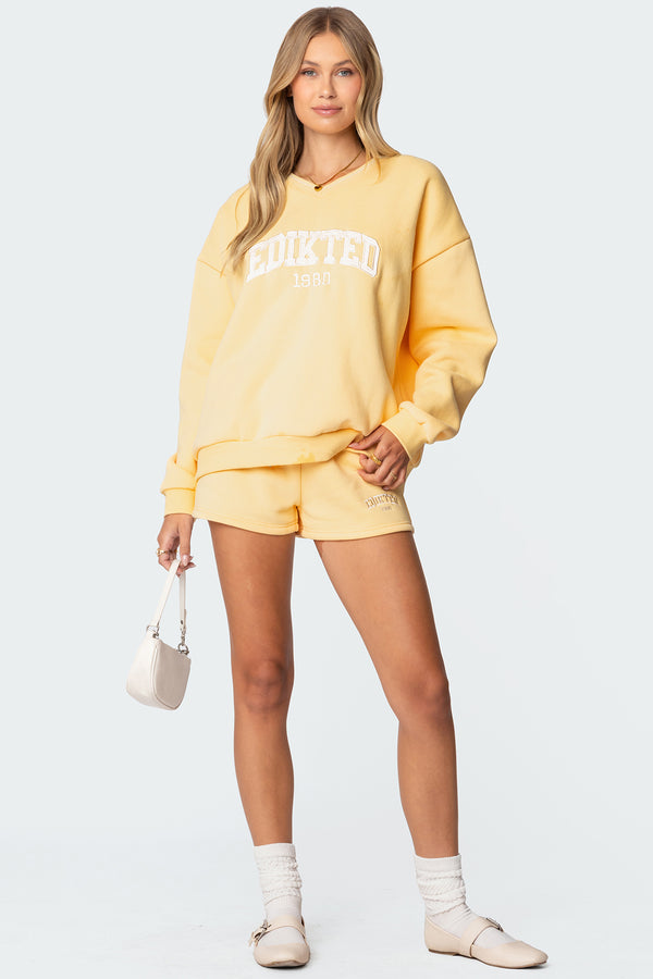Edikted Edikted Girl Sweatshirt Yellow