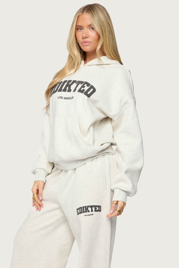Edikted Edikted LA Hoodie Gray Melange