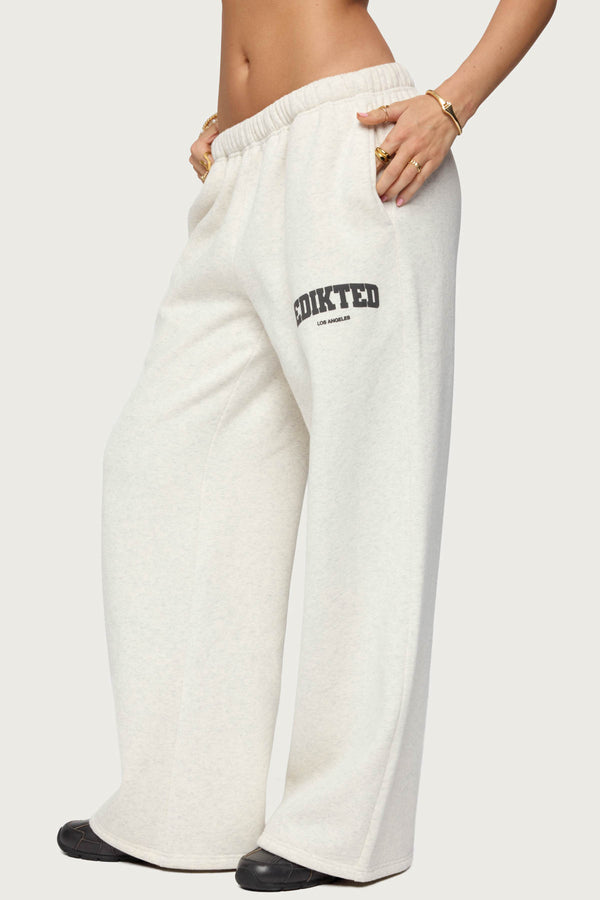 Edikted Edikted LA Sweatpants Gray Melange