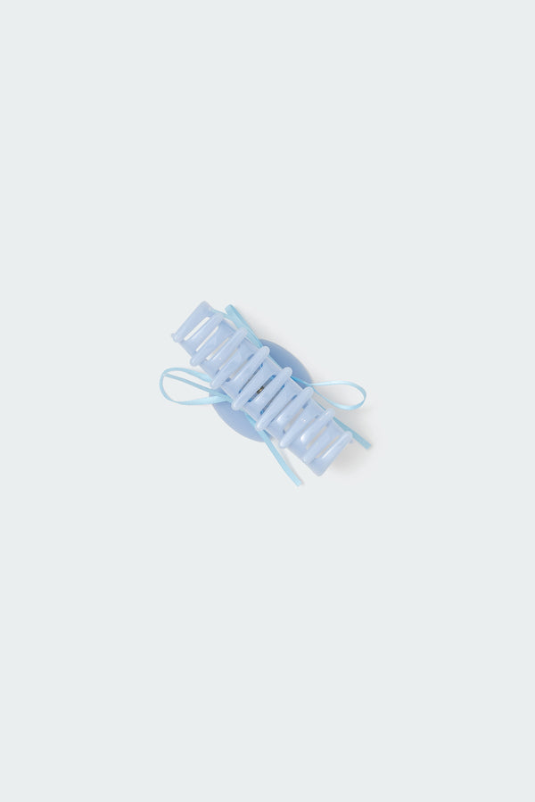Edikted Everyday Ribbon Bow Claw Clip Blue