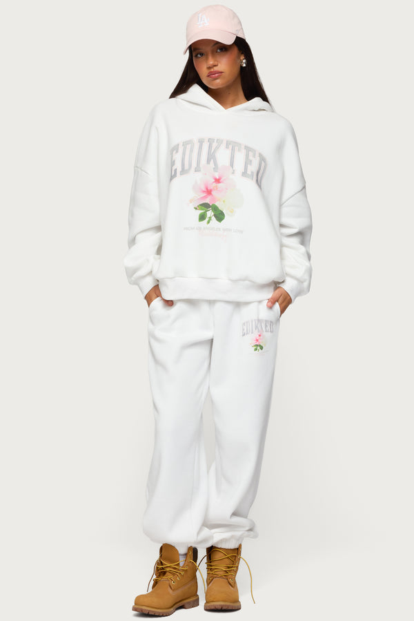 edikted Flerua Edikted Sweatpants white