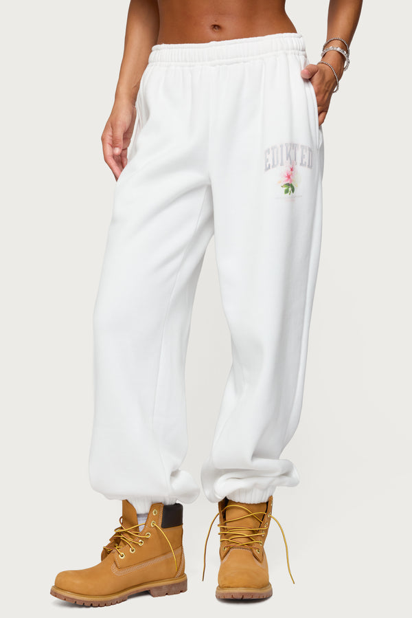 Edikted Flerua Edikted Sweatpants White