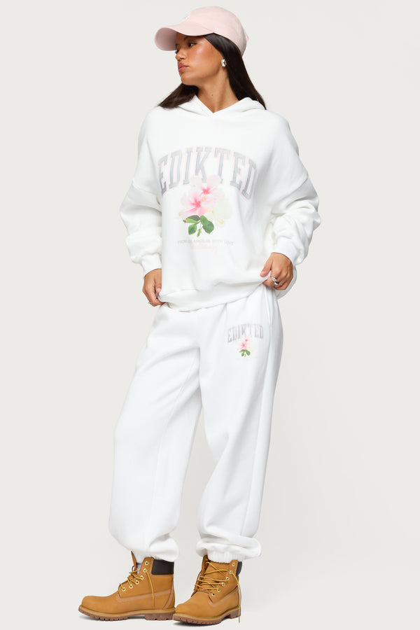 Edikted Fleura Edikted Hoodie White