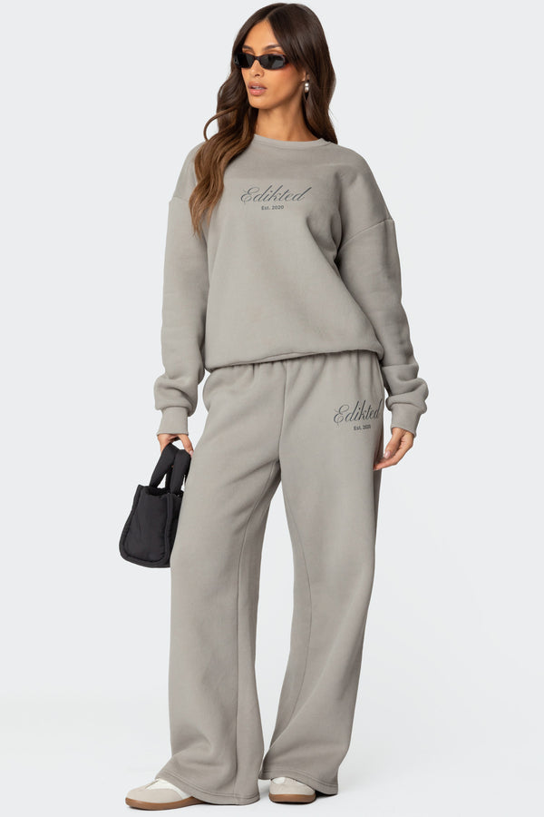 Edikted Get Edikted Sweatpants Gray