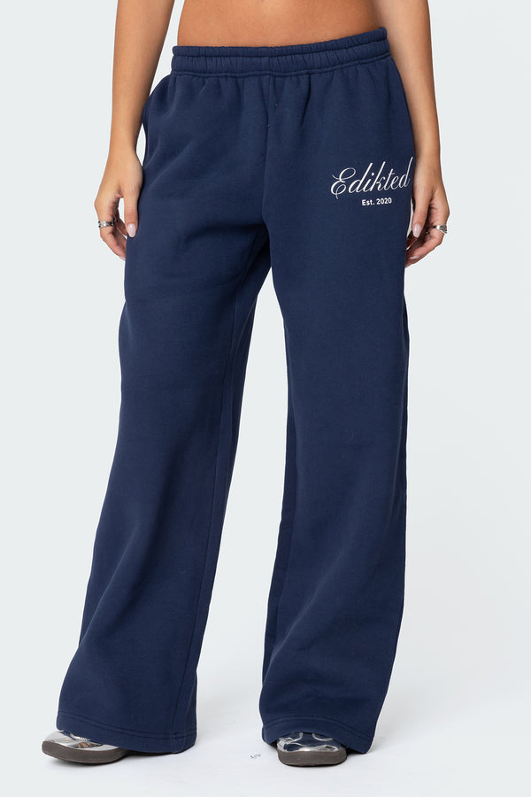 Edikted Get Edikted Sweatpants Navy