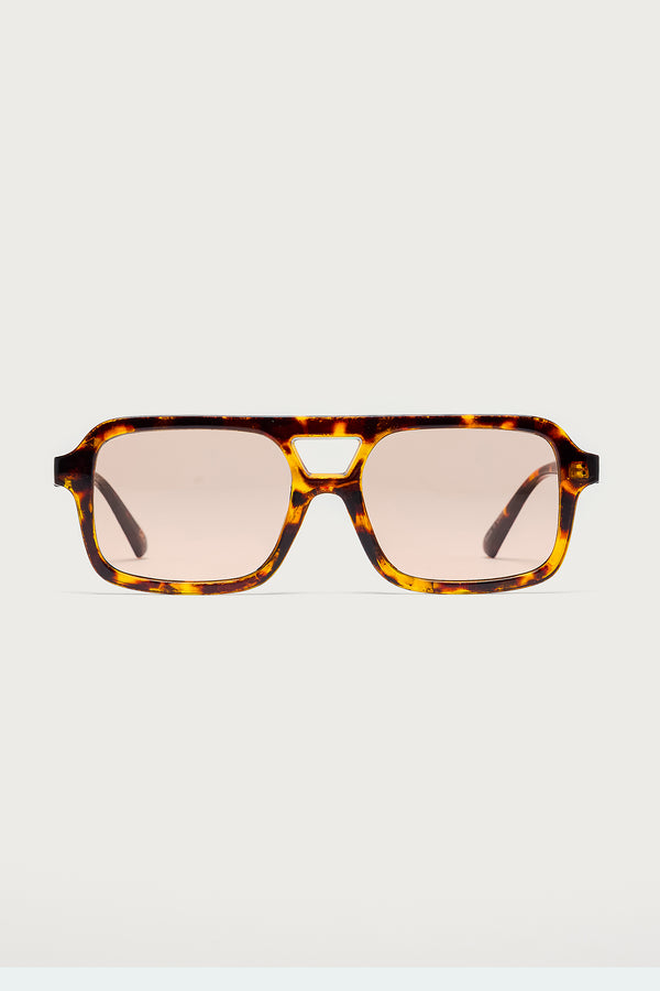 Edikted Gianni Square Sunglasses Brown
