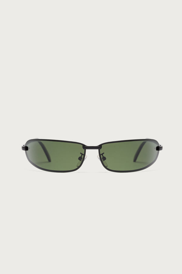 Edikted Golden Era Oval Sunglasses Black