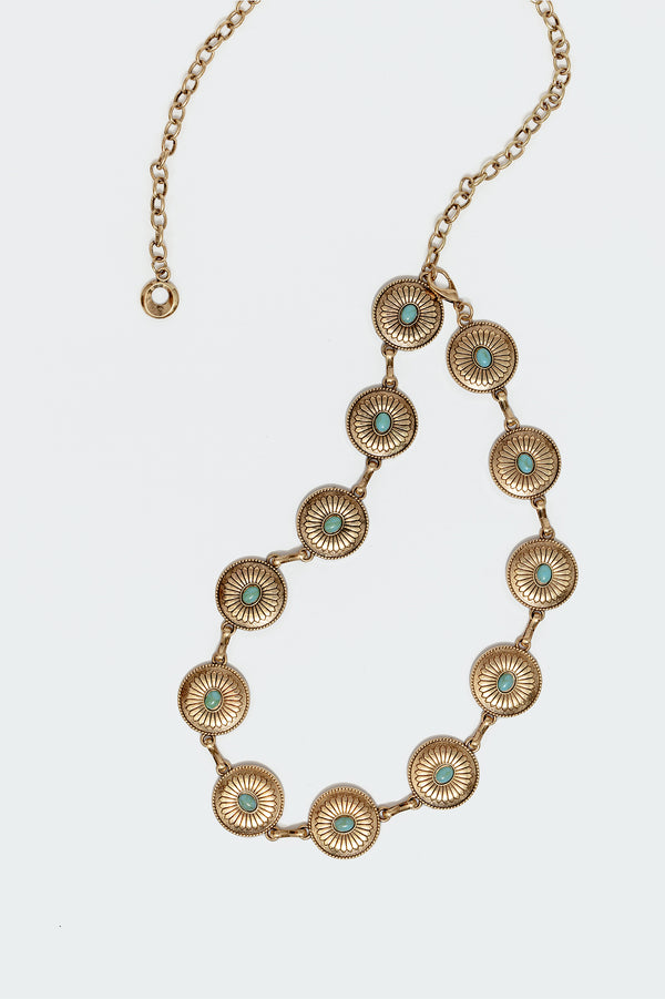 Edikted Hippie Chain Belt Gold