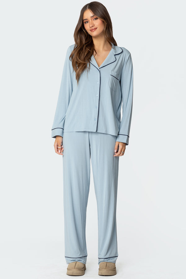 edikted Jeanette Pants light blue
