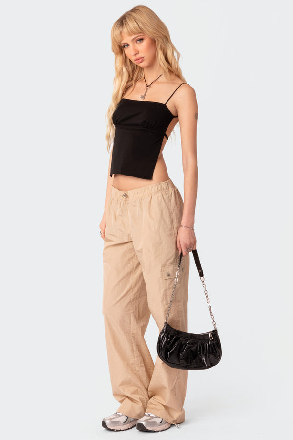 Edikted Jinx Open-Back Top Black