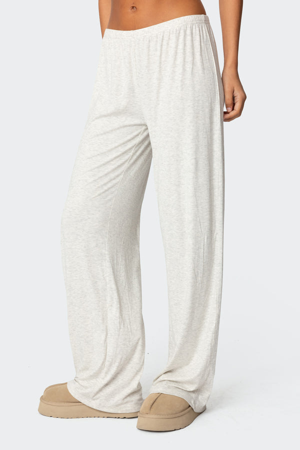 Edikted Justina Pants Gray Melange