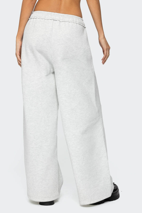 Edikted Kori Oversized Sweatpants Gray Melange