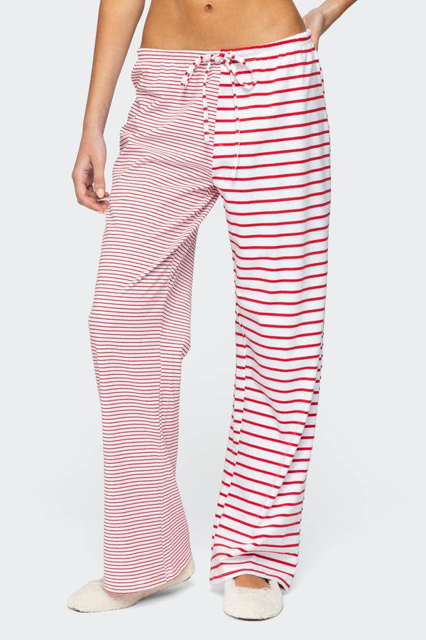 Edikted Laken Mixed Striped Pants Mix