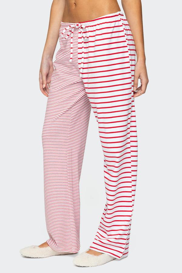 Edikted Laken Mixed Striped Pants Mix