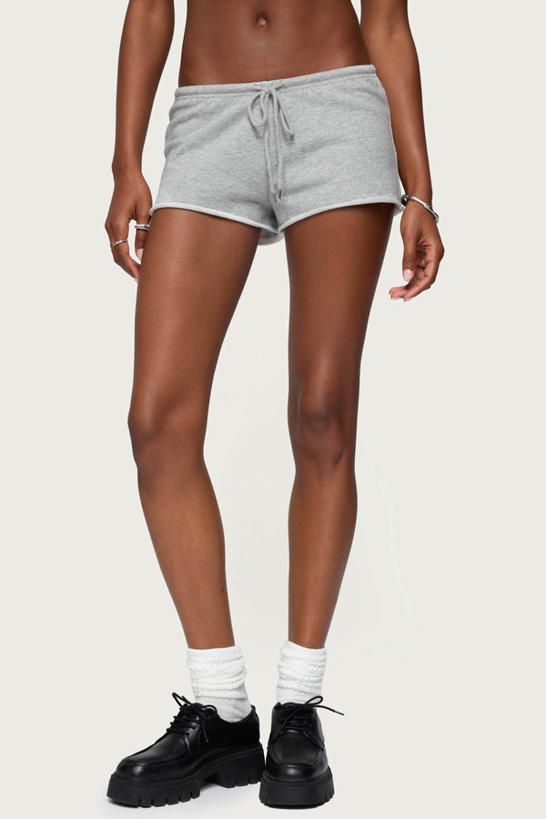Edikted Leeroy French Terry Shorts Gray Melange