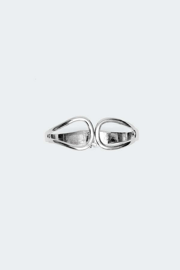 Edikted Looped Arm Cuff Silver