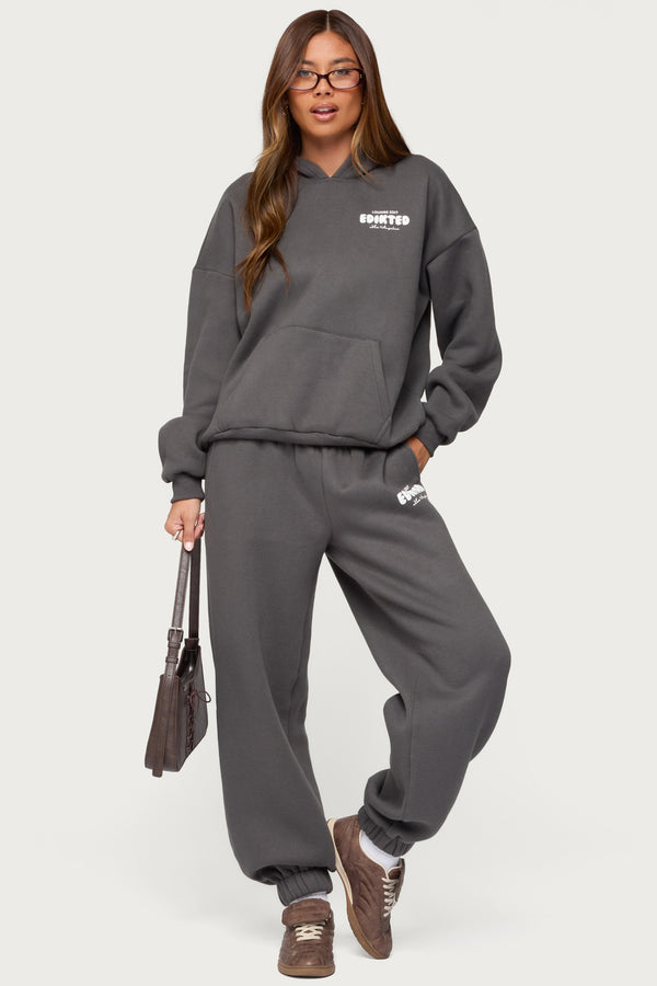 edikted Lounge Edit Sweatpants dark gray