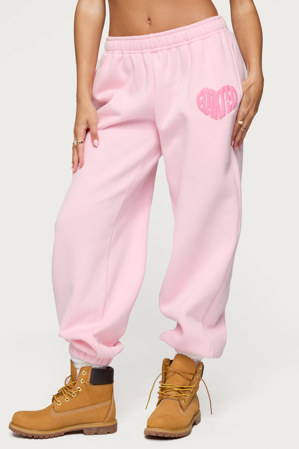 Edikted Major Love Edikted Sweatpants Light Pink
