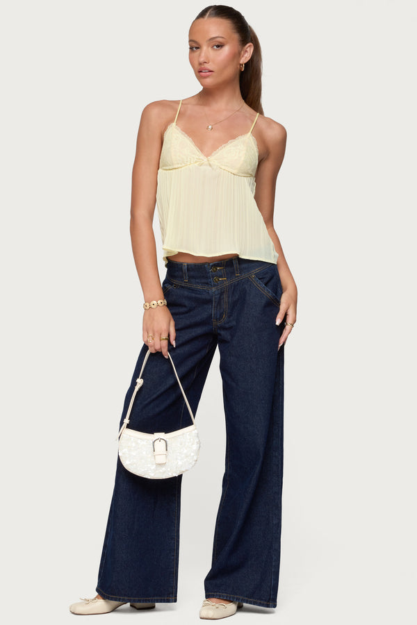 edikted Meredith Low Rise Jeans blue