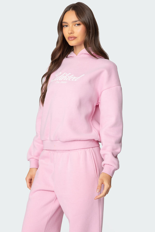 Edikted Miss Edikted Hoodie Pink