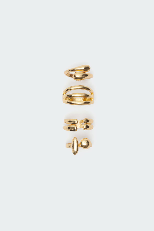 Edikted Mixed Ring Pack Gold